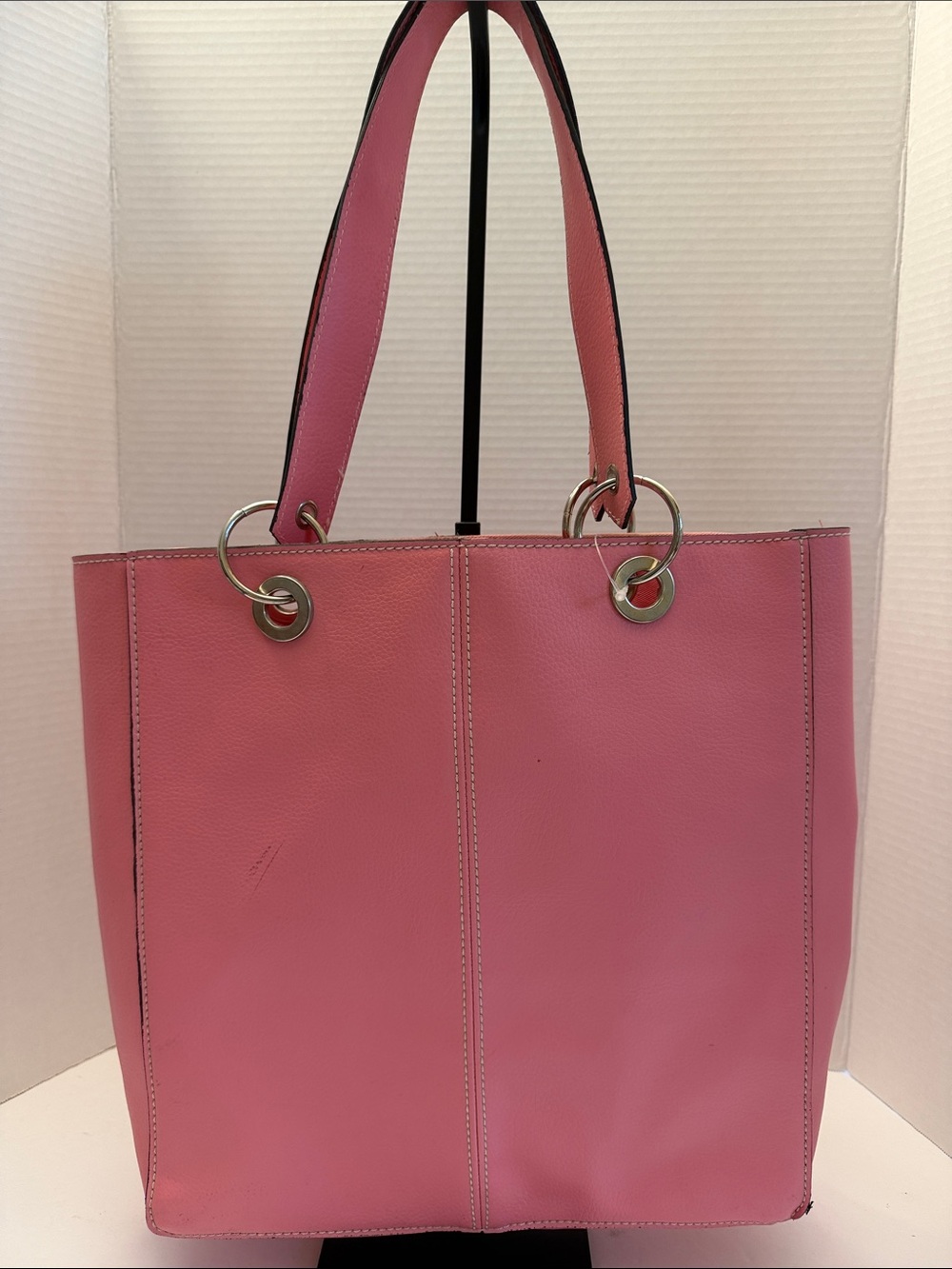 Bath and Body Works Pink Leather Tote Bag